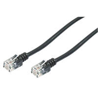Philex Black Unshielded RJ11 76702HS Ethernet Cable 3m