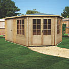 Shire Leygrove 14' x 9' 6" (Nominal) Hip Timber Log Cabin