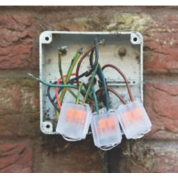 Raytech Isaac 4 2-Entry 2-Pole IPX8 Mini Gel Connector Covers Clear 4 Pack