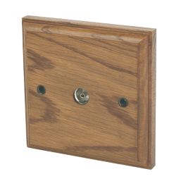 Varilight  1-Gang Coaxial TV Socket Medium Oak