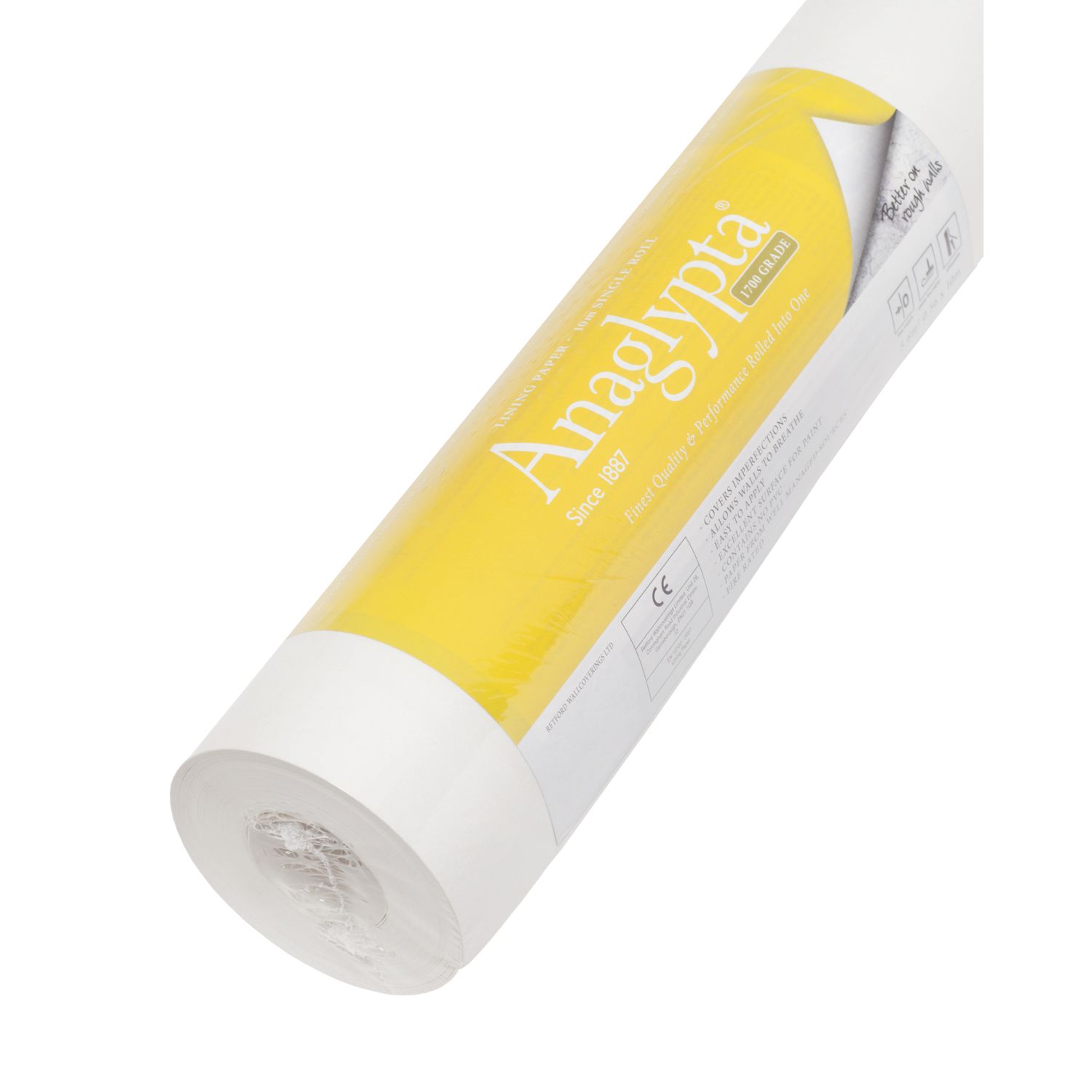 Anaglypta Beige 1700 Grade Double Lining Paper 53cm x 20m (385HM)
