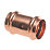 Conex Banninger B Press  Copper Press-Fit Equal Coupler 15mm 10 Pack
