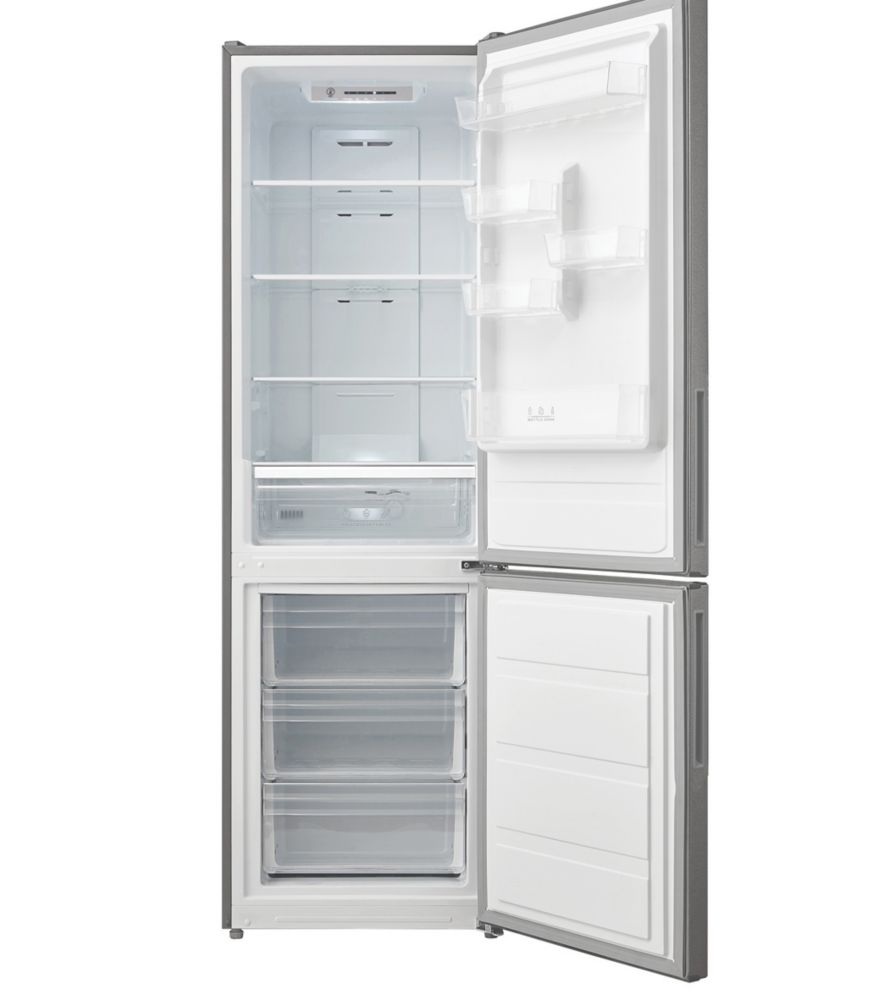 Cooke & Lewis Freestanding 60/40 Fridge Freezer Grey 595mm Screwfix