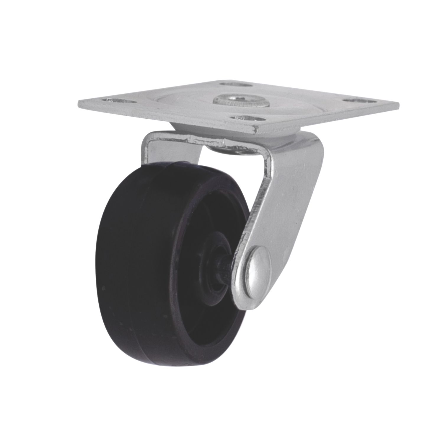 Essentials Swivel Castors 30mm Black 2 Pack (385KH)