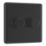 Refurb LAP  2-Gang 2-Way LED Dimmer Switch  Matt Black with Colour-Matched Inserts