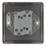 LAP  20A 16AX 2-Gang 2-Way Switch  Antique Brass with Black Inserts