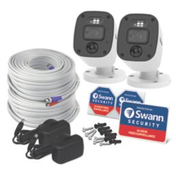 Swann Enforcer SWPRO-1080MQBPK2-EU White Wired 1080p Indoor & Outdoor Bullet Add-On Camera