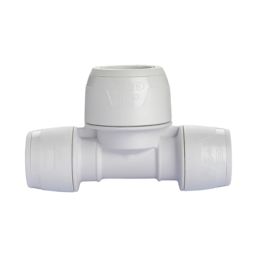 Hep2O  Plastic Push-Fit Reducing Keyless Tee 15mm x 15mm x 22mm