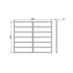 Forest  9' 6" x 8' Timber Shed Base