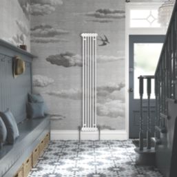 DeLonghi 1800mm x 302mm 3562BTU Traffic White Vertical 4 Column Radiator