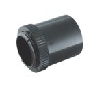 Tower Male Conduit Adaptors 25mm Black 2 Pack