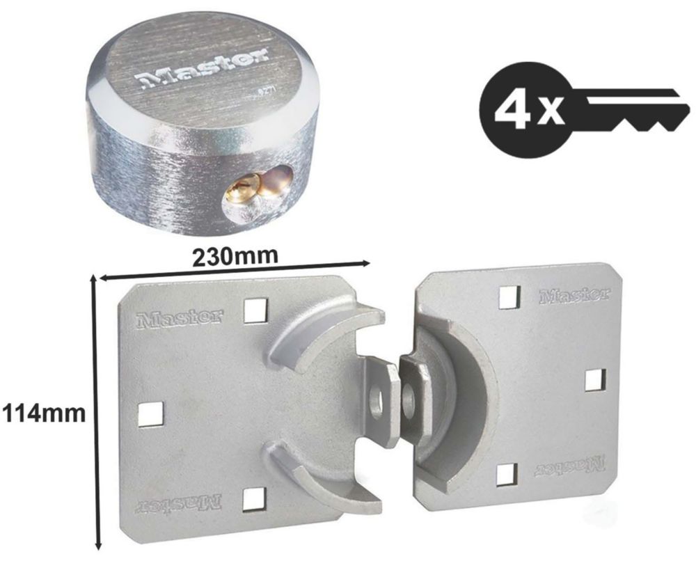 Cobra Tools Van Lock LK107 High Security Van Padlock &amp; Hasp Set