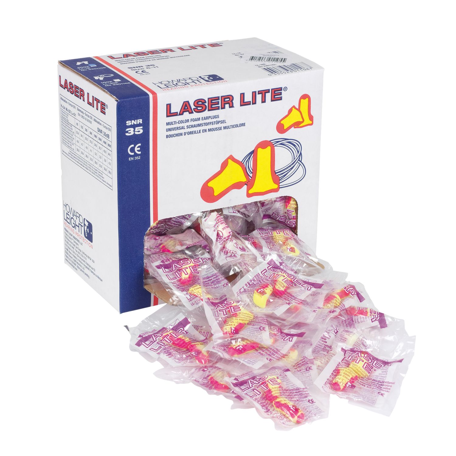 Howard Leight Laser Lite 35dB Ear Plugs 200 Pairs (38688)
