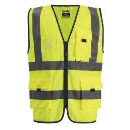 Scruffs  Hi-Vis Work Vest Yellow / Navy Medium 48" Chest