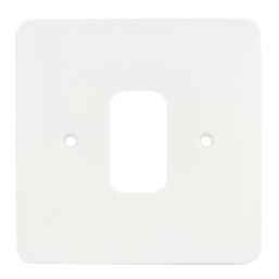 Hager Sollysta WMGP1 1-Module Grid Faceplate White