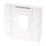 Hager Sollysta WMGP1 1-Module Grid Faceplate White