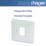 Hager Sollysta WMGP1 1-Module Grid Faceplate White
