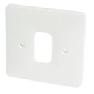 Hager Sollysta WMGP1 1-Module Grid Faceplate White