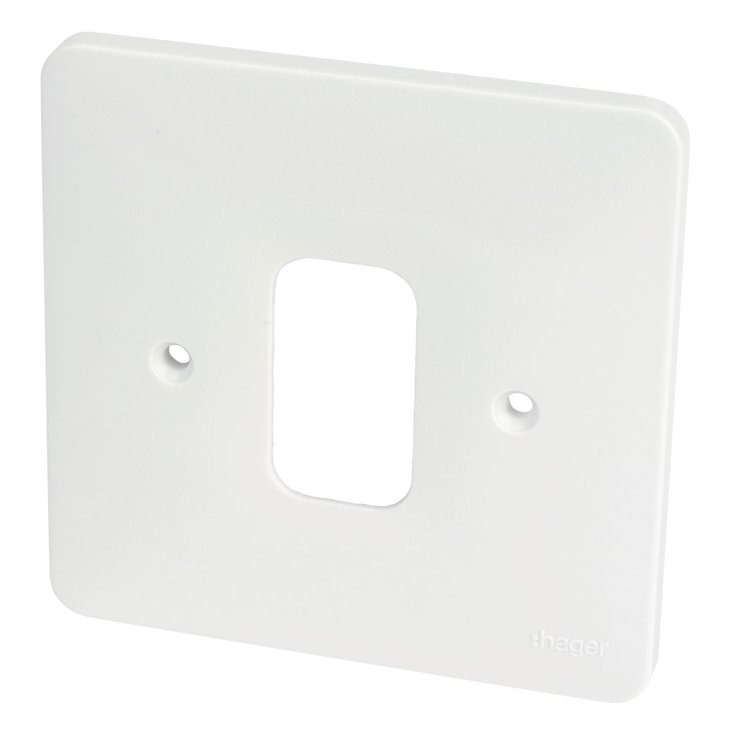 Hager Sollysta WMGP1 1-Module Grid Faceplate White (386AM)