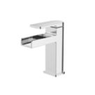 Refurb  Niagara Waterfall Chrome 147mm Cloakroom Lever Mono Basin Mixer Tap  With Clicker Waste