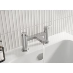 Bristan Elevar Chrome-Plated 129mm Deck Mounted Lever 2 Tap Holes Bath Mixer Tap