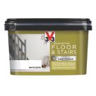 V33  Satin White Acrylic Renovation Floor & Stairs Paint 2Ltr
