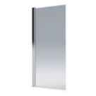 Aqualux Aqua 6 Framed Silver Bathscreen 1500 x 850mm