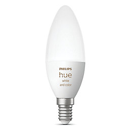Philips Hue  SES Candle RGB & White LED Smart Light Bulb 4W 470lm 2 Pack