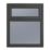 Crystal  Top Opening Obscure Triple-Glazed Casement Anthracite on White uPVC Window 1190mm x 1115mm