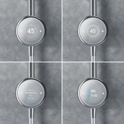 Mira Activate HP/Combi Ceiling-Fed Single Outlet Chrome Thermostatic Digital Mixer Shower