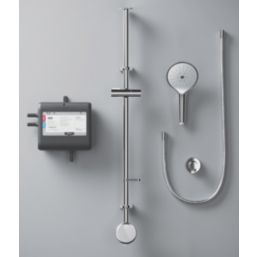 Mira Activate with ColdBoost HP/Combi Ceiling-Fed Single Outlet Chrome Thermostatic Digital Mixer Shower