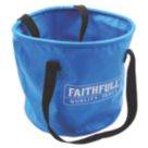 Faithfull FAI20LBUCKET PVC Waterproof Collapsible Bucket Blue 20Ltr