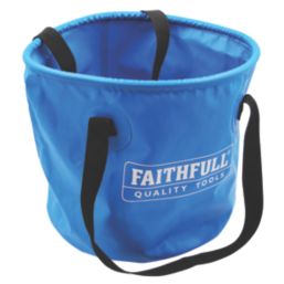 Faithfull FAI20LBUCKET PVC Waterproof Collapsible Bucket Blue 20Ltr