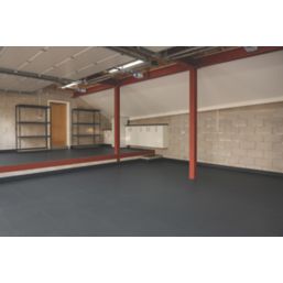 Garage Floor Tile Company X Joint Interlocking Floor Tiles Graphite 7mm 4 Pack