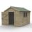 Forest Timberdale 8' 6" x 10' (Nominal) Apex Tongue & Groove Timber Shed with Base