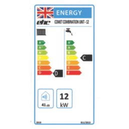 EHC Comet 12kW Single-Phase Electric Combi Boiler For Wet Central Heating and Domestic Hot Water