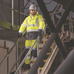 Scruffs  Hi-Vis Jacket Yellow / Navy Medium 47" Chest