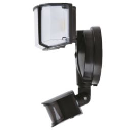 Lutec Tri Guard Outdoor LED Triple Head Floodlight With PIR & Photocell Sensor Black 23W 2900lm