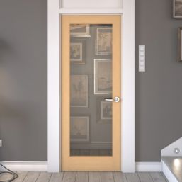 Green & Taylor  1-Clear Light Unfinished Oak Wooden Shaker Internal Door 1981mm x 838mm