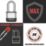 Master Lock PK1EURDLF  All-Weather   Elite Laminated Padlock  Silver & Black 45mm