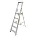 Lyte Aluminium 1.66m 5 Step Platform Step Ladder