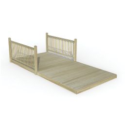 Forest Ultima Decking Kit with 2 x Balustrades (4 Posts) 2.4m x 4.8m