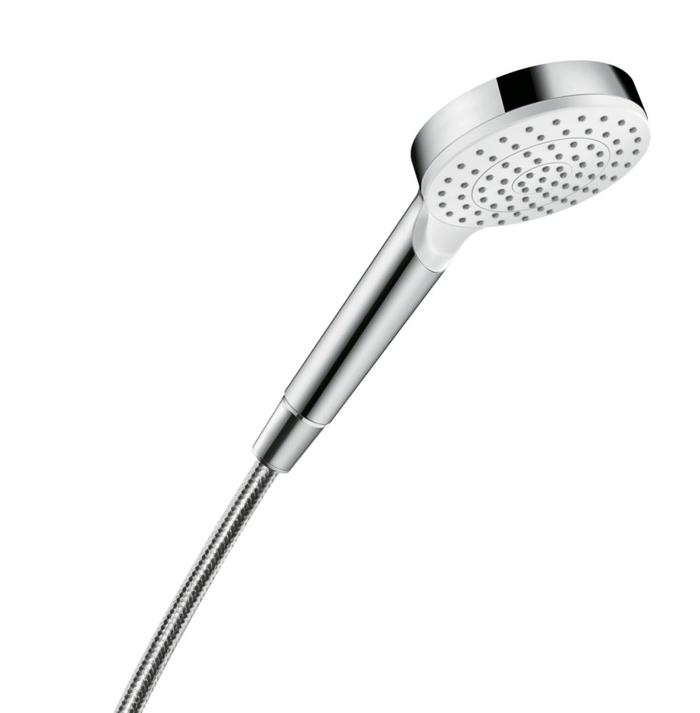 Hansgrohe Crometta Shower Handset Chrome / White 100mm x 160mm