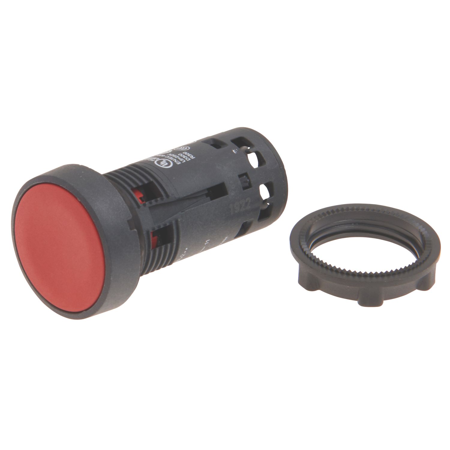 Schneider Electric XB7NA42 Red Flush Push-Button Spring Return NC (387HV)
