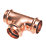 Conex Banninger B Press  Copper Press-Fit Equal Tee  15mm 10 Pack