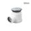 Flomasta  Dome Compression Shower Waste White 50mm
