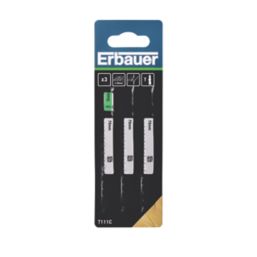 Erbauer   Wood Jigsaw Blades 100mm 3 Piece Set