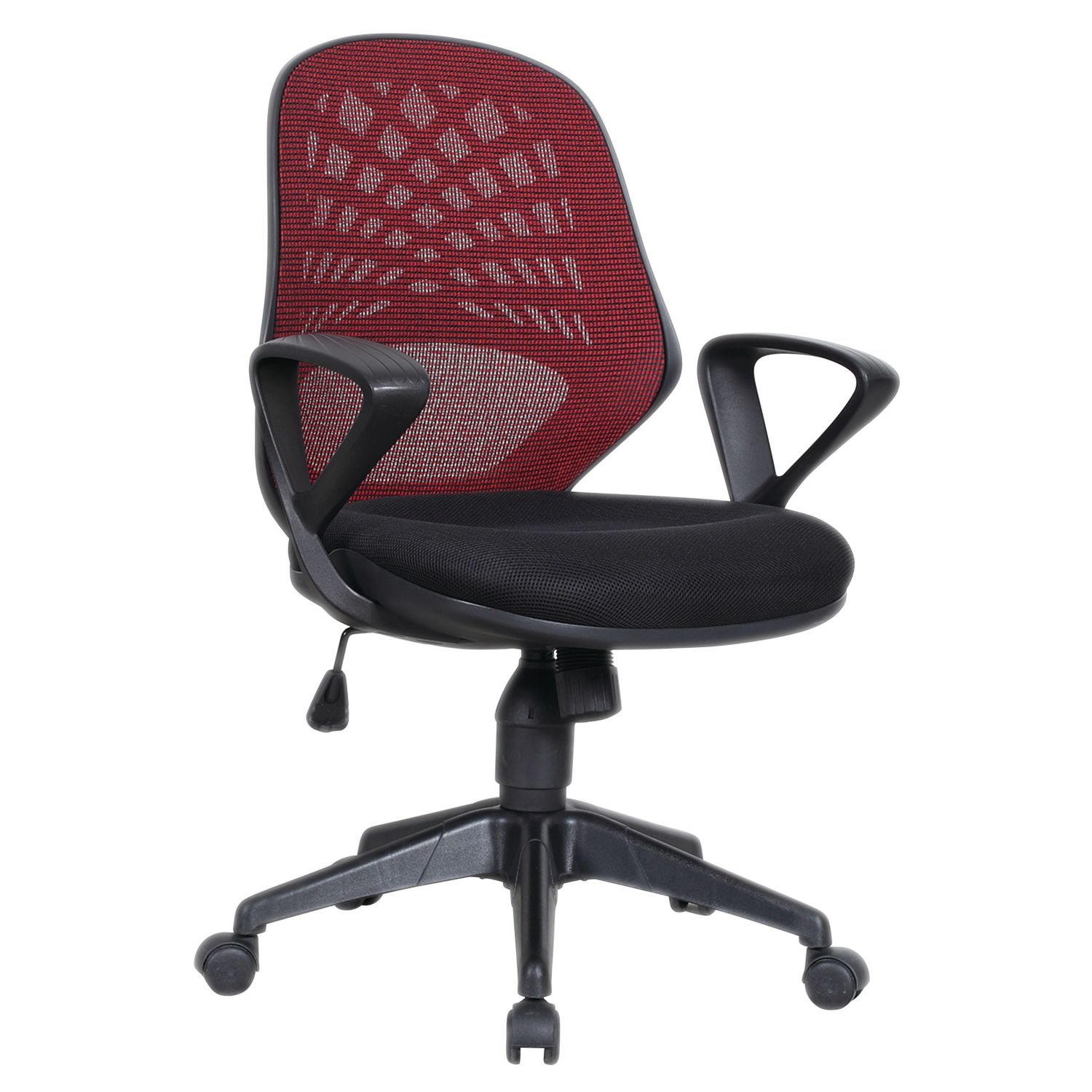 Nautilus Designs Lattice Medium Back Task/Operator Chair Wine (387PK)