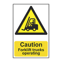 'Caution Forklift Trucks Operating' Sign 420 x 297mm