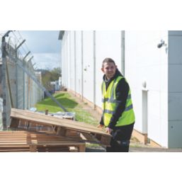 Tough Grit  High Visibility Vest Yellow Large 50" Chest